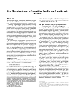 Fair Allocation Through Competitive Equilibrium from Generic Incomes