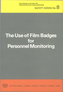 The Use of Film Badges for Personnel Monitoring