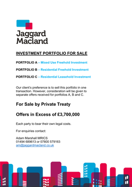 Investment Portfolio for Sale