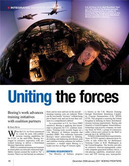 Boeing's Work Advances Training Initiatives with Coalition Partners