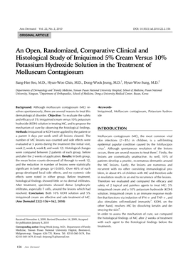 An Open, Randomized, Comparative Clinical and Histological Study Of