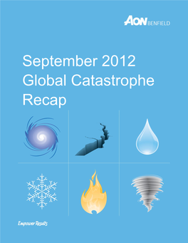 September 2012 Global Catastrophe Recap 1 1