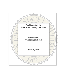 Final Report of the 2018 Aztec Identity Task Force