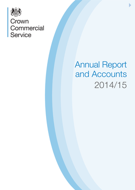 Crown Commercial Service Annual Report and Accounts 2014/15