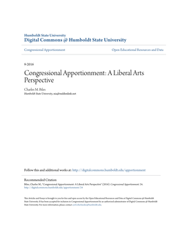 Congressional Apportionment Open Educational Resources and Data