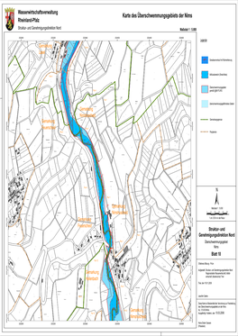 Karte Des Überschwemmungsgebiets Der Nims Rheinland-Pfalz