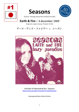 50 Jaar Seasons Earth Fire