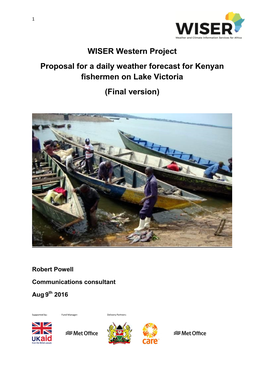Daily Weather Forecast for Kenyan Fishermen on Lake Victoria (Final Version)