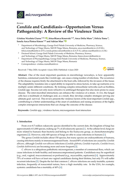 Candida and Candidiasis—Opportunism Versus Pathogenicity: a Review of the Virulence Traits