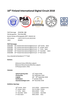 10Th Finland International Digital Circuit 2018