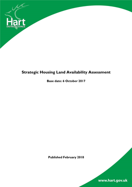 Strategic Housing Land Availability Assessment 2017