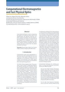 Computational Electromagnetics and Fast Physical Optics