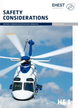 Helicopter Safety Considerations