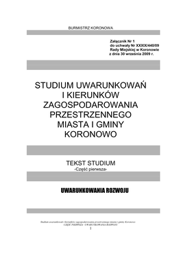 Studium Uwarunkowań I Kierunków