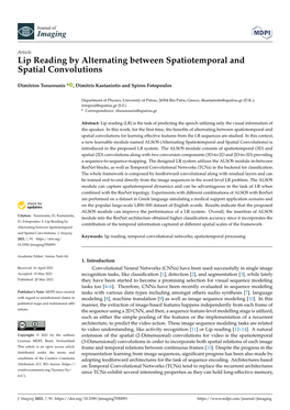 Lip Reading by Alternating Between Spatiotemporal and Spatial Convolutions