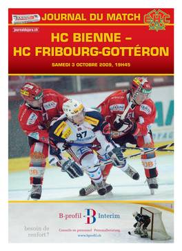 HC BIENNE – Hc Fribourg-Gottéron