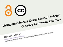 Creative Commons Licenses