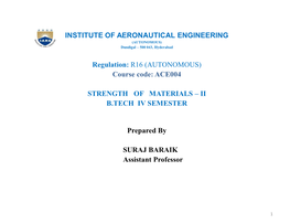 Ace004 Strength of Materials