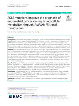 POLE Mutations Improve the Prognosis