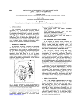 Infrasonic Atmospheric Propagation Studies Using a 3-D Ray Trace Model