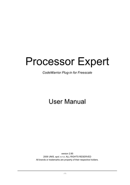 Processor Expert