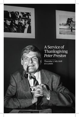 Peter Preston