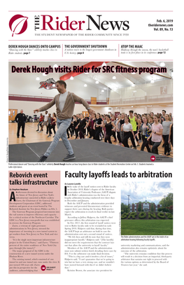 Derek Hough Visits Rider for SRC Fitness Program