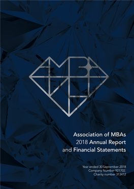 Association of Mbas 2018 Annual Report and Financial Statements