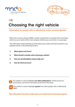 12B Choosing the Right Vehicle