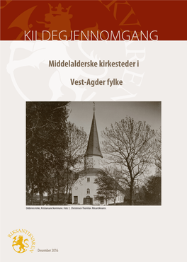 Kirkesteder Vestagder.Pdf (11.84Mb)