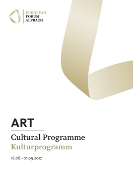 Cultural Programme Kulturprogramm