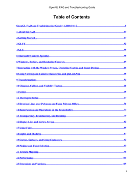 Opengl FAQ and Troubleshooting Guide