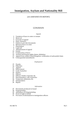 Immigration, Asylum and Nationality Bill