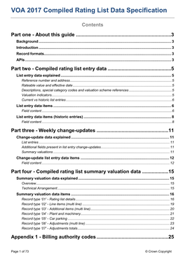 VOA 2017 Compiled Rating List Data Specification