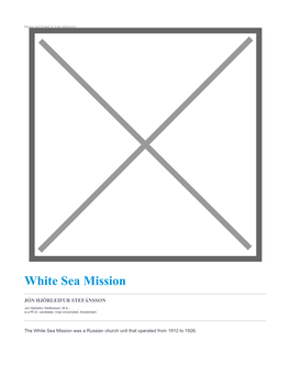 White Sea Mission