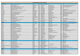 Southland Industry Events Calendar