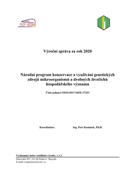 Výroční Zpráva NP 2020