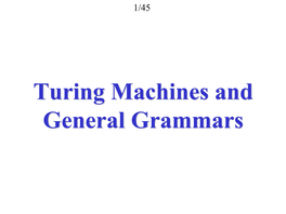 A Turing Machine