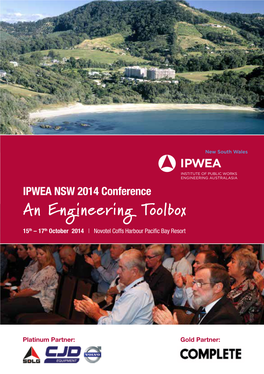 An Engineering Toolbox 15Th – 17Th October 2014 | Novotel Coffs Harbour Pacific Bay Resort