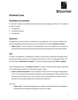 Contract Law