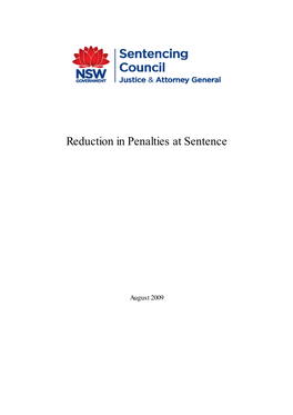 Reduction in Penalties at Sentence