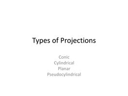 Types of Projections