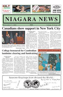 NIAGARA NEWS Canadians Show Support in New York City