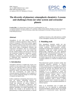 The Diversity of Planetary Atmospheric Chemistry: Lessons and Challenges from Our Solar System and Extrasolar Planets