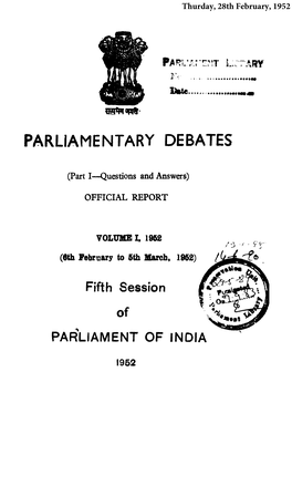 Parliamentary Debates