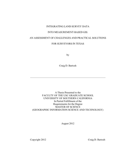 Integrating Land Survey Data Into Measurement-Based