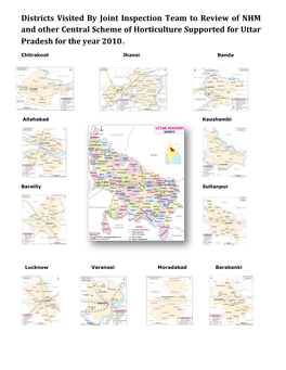 Districts Visited by Joint Inspecti and Other Central Scheme