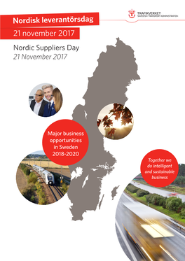 21 November 2017 Nordisk Leverantörsdag
