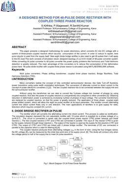 A Designed Method for 48-Pulse Diode Rectifier