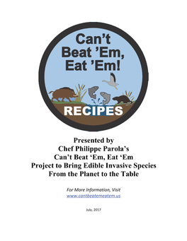 'Em, Eat 'Em Project to Bring Edible Invasive